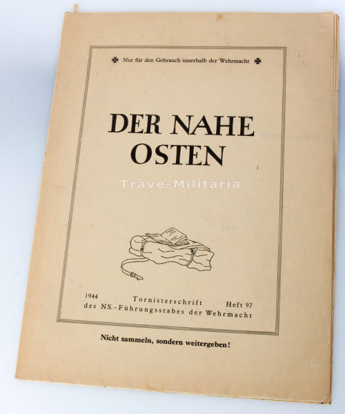 Tornisterschrift 1944 Heft 97 "Der Nahe Osten"