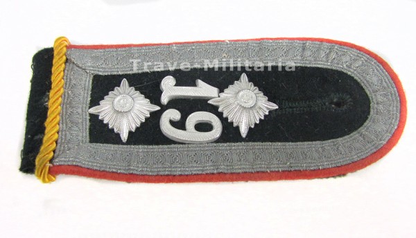 Wehrmacht Heer Schulterklappe Feldgendarmerie-Abt. 19 Oberfeldwebel