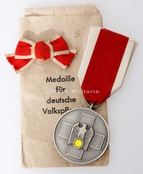 Ehrenzeichen für deutsche Volkspflege 4. Stufe Medaille mit Tüte