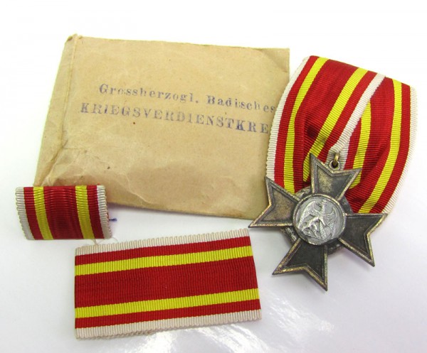 Set Großherzoglich Badisches Kriegsverdienstkreuz 1916