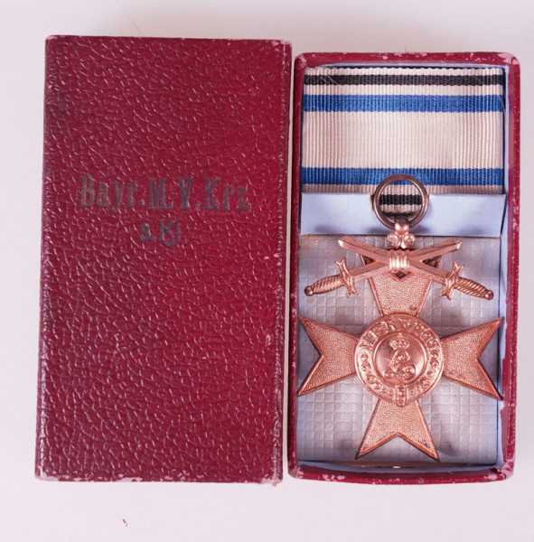 Bayern Militärverdienstkreuz 3. Klasse mit Schwertern im Etui