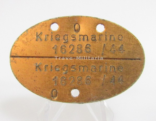 Kriegsmarine Erkennungsmarke16286/44