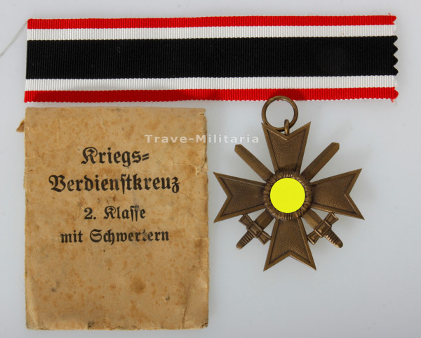 Kriegsverdienstkreuz 2. Klasse mit Schwertern mit Tüte