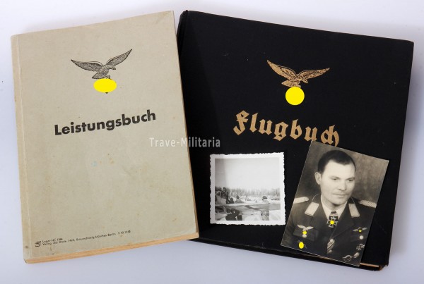 Leistungsbuch und Flugbuch Major Rudolf Klemm