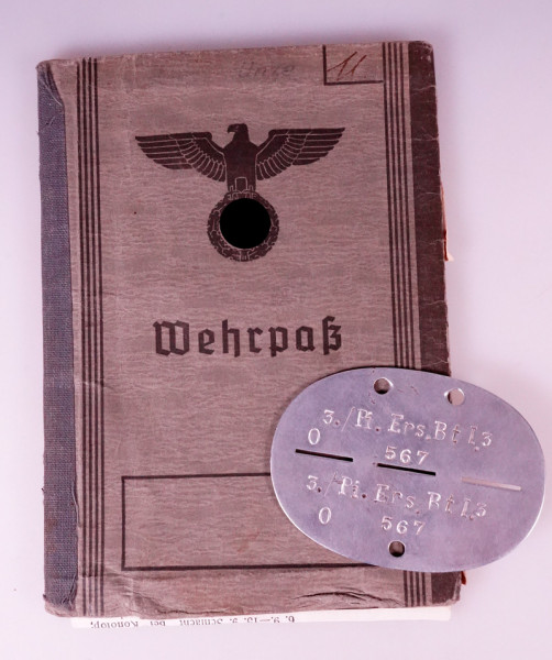 Wehrpass Unze Pz.Pi.Btl. 39 2. Panzer Division