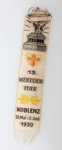 Anstecker 13. Wiedersehensfeier Koblenz 31.Mai- 2.Juni 1930