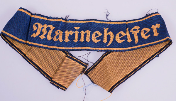 Marine-HJ Ärmelband ``Marinehelfer´´ für Marineoberhelfer