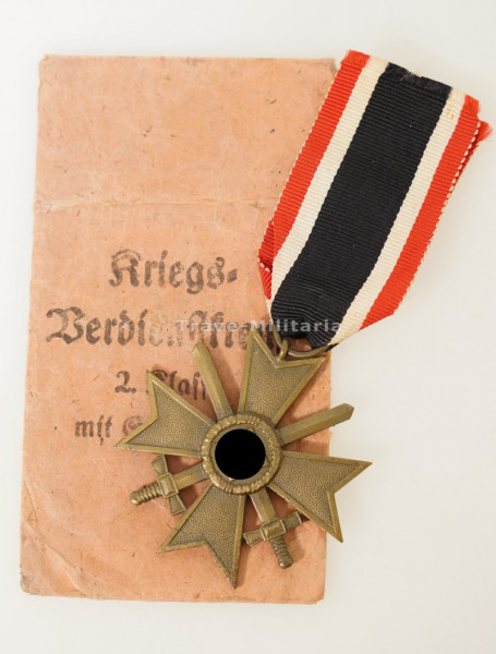 Kriegsverdienstkreuz 2. Klasse mit Schwertern mit Tüte