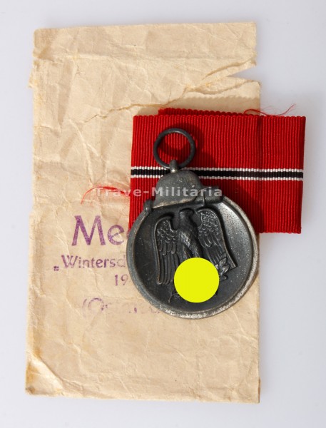 Medaille Winterschlacht im Osten 1941/42 mit Verleihungstüte