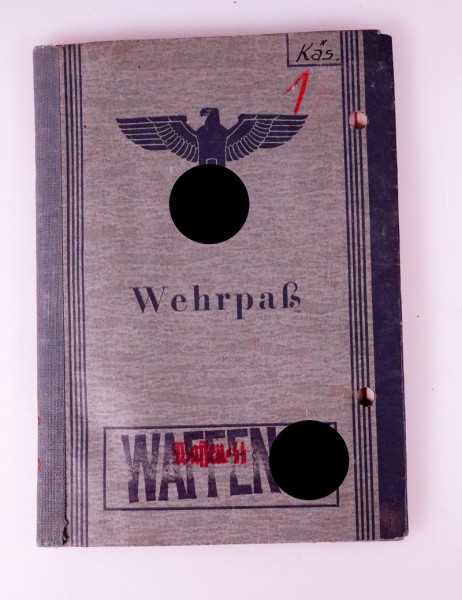 Wehrpass Kästner Hauptfürsorge- u. Versorgungsamt SS u. SS-Jäger-Batl. 502