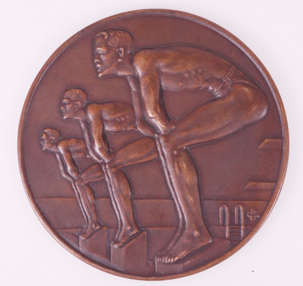 Heeresschwimmmeisterschaften 1932 Siegermedaille 200 m. Brust-Schwimmen