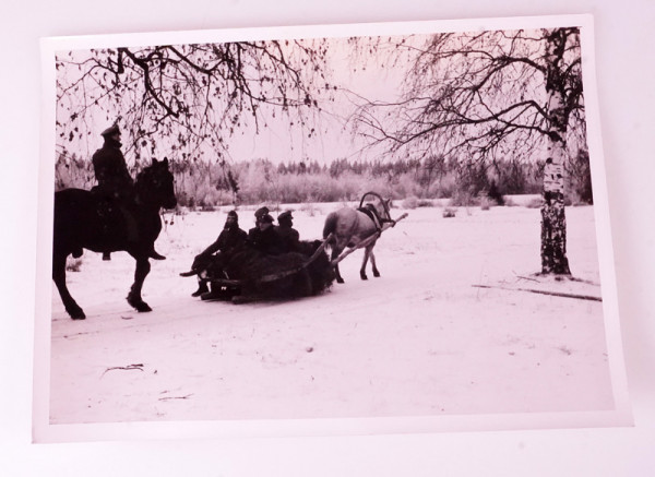 SS-PK Foto Kriegsberichter der Waffen-SS auf dem Weg zum Einsatz