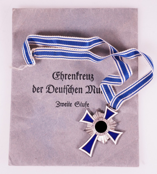 Ehrenkreuz der Deutschen Mutter in Silber mit Tüte