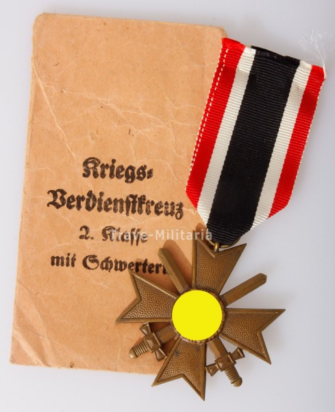 Kregsverdienstkreuz 2. Klasse mit Schwertern mit Verleihungstüte