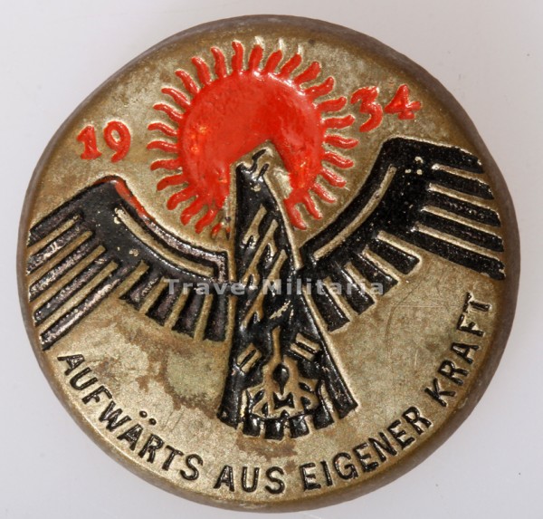 WHW Abzeichen Aufwärts Aus Eigener Kraft 1934