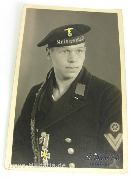 Portrait Kriegsmarine Obergefreiter EK 2 Verleihung