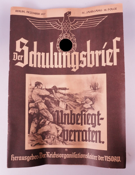 Heft "Der Schulungsbrief - das zentrale Monatsblatt der NSDAP"