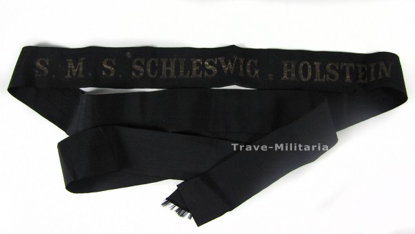 Kaiserliche Marine Mützenband S.M.S. Schleswig-Holstein