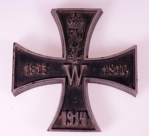 1. Weltkrieg patriotischer Briefbeschwerer Eisernes Kreuz