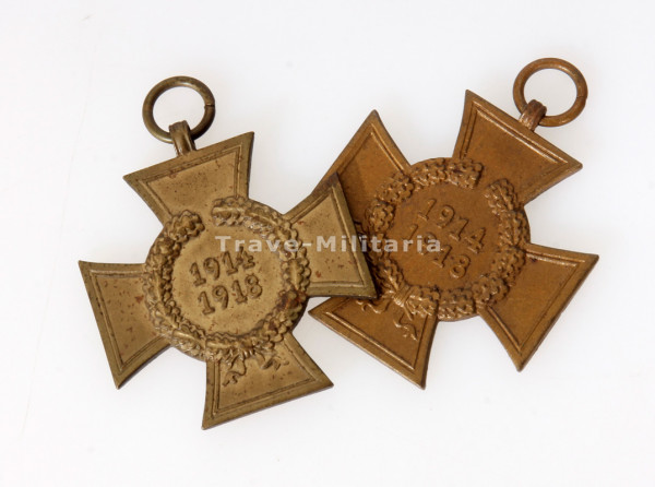 2x Ehrenkreuz für Kriegsteilnehmer