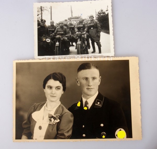 2 Fotos SS - Scharführer Roman Gorny