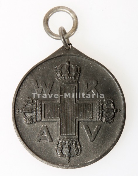 Preussen Rote Kreuz Medaille 3. Klasse 1898 in Stahl