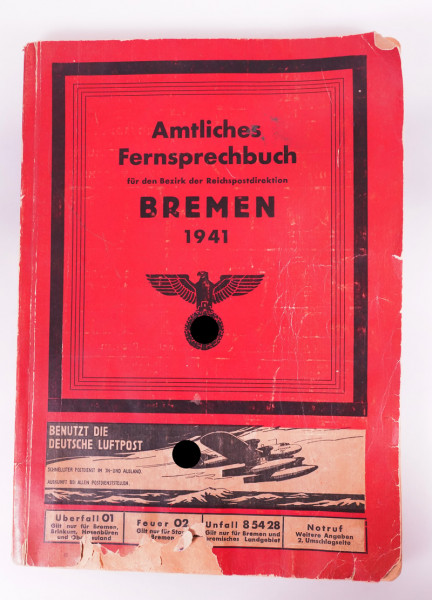 Amtliches Fernsprechbuch Bremen 1941