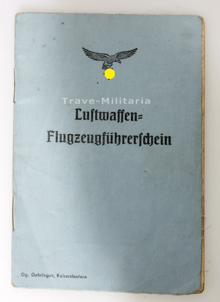 Luftwaffen-Flugzeugführerschein Kettling N.J.G. 102