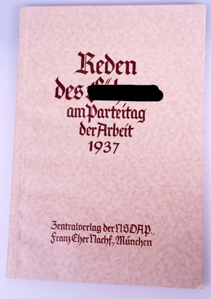 "Reden des F.s am Parteitag der Arbeit 1937"