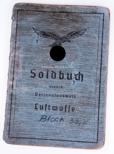 Soldbuch Zinselmeier Westfront schwarz. Flak-Abt.677