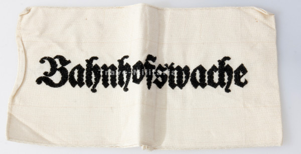 Armbinde Bahnhofswache