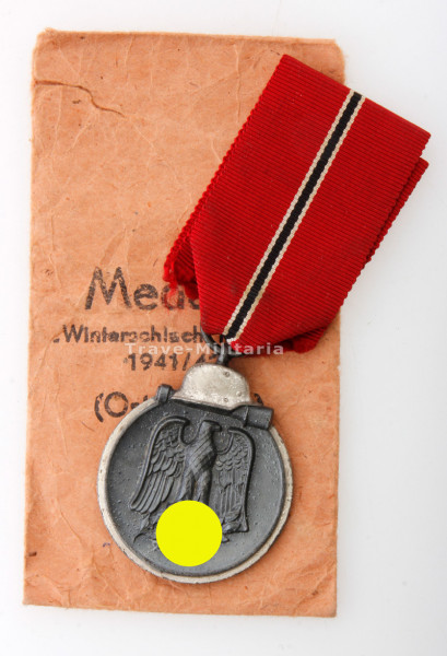 Medaille Winterschlacht im Osten 1941/42 mit Tüte