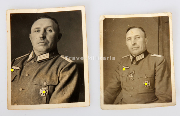 2 Portraitfotos Heinrich Spethmann Vizefeldwebel I.R. 128