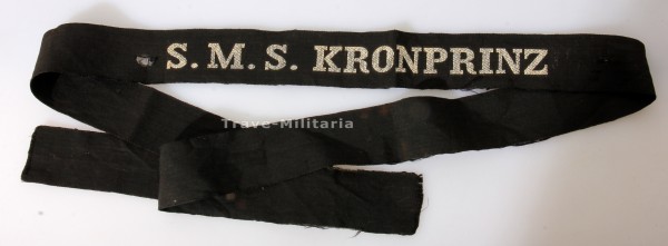 Kaiserliche Marine Mützenband "S.M.S. Kronprinz"